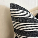 Fluid Home Interiors - Black Stripe Cotton Cushion 45x45cm - Ellenvale Interiors