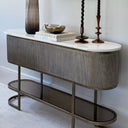 Fluid Home Interiors - Marble console table with shelf - Libra Interiors