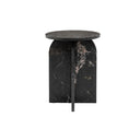 Fluid Home Interiors - The Amalfi Marble Side Table Black  