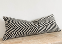 Fluid Home Interiors - Chevron Black & Cream Cushion 80x30cm - Ellenvale Interiors