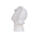 Art Deco Lady Face Resin Sculpture