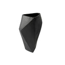 Fluid Home Interiors - Cast Aluminium Faceted Charcoal Black Vase 45cm - Libra Interiors