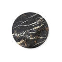 Sable Black And Gold Marble Lazy Susan