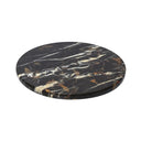 Sable Black And Gold Marble Lazy Susan