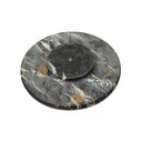 Sable Black And Gold Marble Lazy Susan