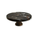 Sable Black Marble Cake Stand