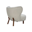 Fluid Home Interiors - Wingback Occasional Chair Cream Boucle - Libra Interiors