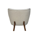 Fluid Home Interiors - Wingback Occasional Chair Cream Boucle - Libra Interiors