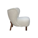 Fluid Home Interiors - Wingback Occasional Chair Cream Boucle - Libra Interiors