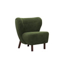 Fluid Home Interiors - Wingback Occasional Chair Hunter Green Boucle - Libra Interiors