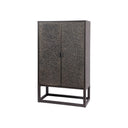 Fluid Home Interiors - The Bowden Antique Textured Bar Cabinet - Libra Interiors