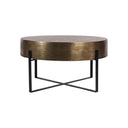 Fluid Home Interiors -  Etched Brass Finish Coffee Table 82cm - Libra Interiors