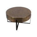 Fluid Home Interiors -  Etched Brass Finish Coffee Table 82cm - Libra Interiors