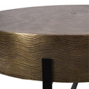 Fluid Home Interiors -  Etched Brass Finish Coffee Table 82cm - Libra Interiors