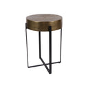 Fluid Home Interiors - Brass Finish Side Table 40cm - Libra Interiors