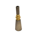 Fluid Home Interiors large brushed brass candle holder