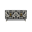 Fluid Home Interiors - Bone Inlay Four Door Buffet Cabinet - Libra Interiors