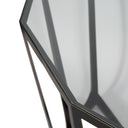 Fluid Home Interiors - Chancery Bronze Console Table with Glass Top - Libra Interiors