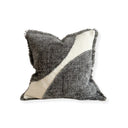 Eden Two Toned Charcoal Fringed Cushion Cover 45x45cm