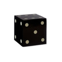 Carnaby Black and White Dice Box with 5 Dice