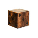 Carnaby Brown and Black Finish Dice Box With Five Dice