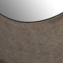 Fluid Home Interiors - Concentric Circles Iron Mirror Aged Gold 100cm diamater - Libra Interiors