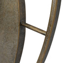 Fluid Home Interiors - Concentric Circles Iron Mirror Aged Gold 100cm diamater - Libra Interiors