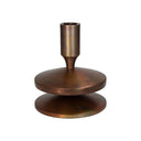 Copper Effect Aluminium Candle Stick 14cm