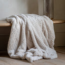 Fluid Home Interiors - Cream Brushed Fur Throw