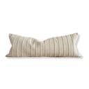 Zara Cream Textured Rope Cushion with Feather Insert 80x30cm