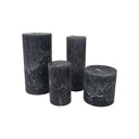 Fluid Home Interiors Dark Grey Pillar Wax Candle 7x19cm