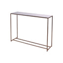 Fluid Home Interiors - Antique Copper Frame Ceramic Console Table - Libra Interiors