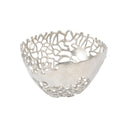 Coral Silver Aluminium Decorative Bowl