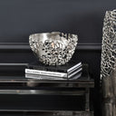 Coral Silver Aluminium Decorative Bowl