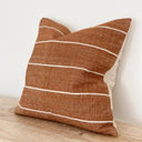 Fluid Home Interiors - Rust Stripe Cotton Cushion Cover 45x45cm - Ellenvale Interiors