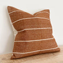 Fluid Home Interiors - Rust Stripe Cotton Cushion Cover 45x45cm - Ellenvale Interiors