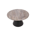 Fluid Home Interiors - The Tivali Charcoal Black and Dark Travertine Coffee Tables - Libra Interiors