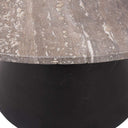 Fluid Home Interiors - The Tivali Charcoal Black and Dark Travertine Coffee Tables - Libra Interiors