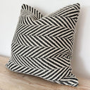 Fluid Home Interiors - Black Chevron Pattern Cushion 45x45cm - Ellenvale Interiors