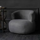 Fluid Home Interiors - Grey Boucle Occasional Chair - Libra Interiors