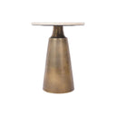 Fluid Home Interiors - Tivali Light Travertine Side Table - Libra Interiors