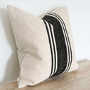 Fluid Home Interiors - Alice Black and Cream Cotton Cushion 45x45cm - Ellenvale Interiors