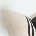 Fluid Home Interiors - Alice Black and Cream Cotton Cushion 45x45cm - Ellenvale Interiors