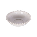 Fluid Home Interiors - The Mediterranean Cream Glaze Ceramic Bowl with Bobble Edge - Libra Interiors