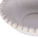 Fluid Home Interiors - The Mediterranean Cream Glaze Ceramic Bowl with Bobble Edge - Libra Interiors