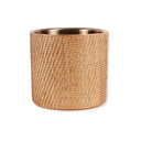 Fluid Home Interiors - Rattan Dusky Luxe Gold Champagne Cooler - Libra Interiors