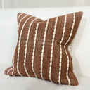 Fluid Home Interiors - Rust Textured Stripe Cushion - Ellenvale Interiors