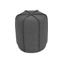 Fluid Home Interiors - The Oxford Seamed Button Stool Grey - Libra Interiors