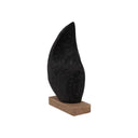 Fluid Home Interiors - The Oregon Solid Wood Sculpture Black - Libra Interiors