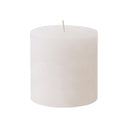 Fluid Home Interiors - White Rustic Pillar Candle 10x10cm